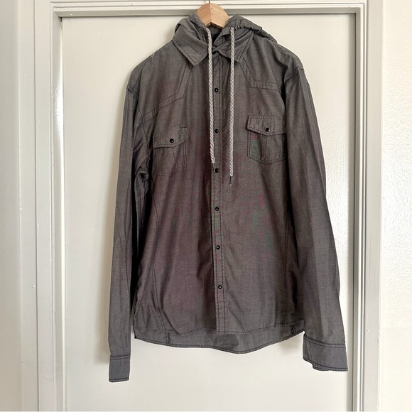 Men’s Dime Grey Light-Weight Skateboard Jacket/Shirt - Picture 1 of 6